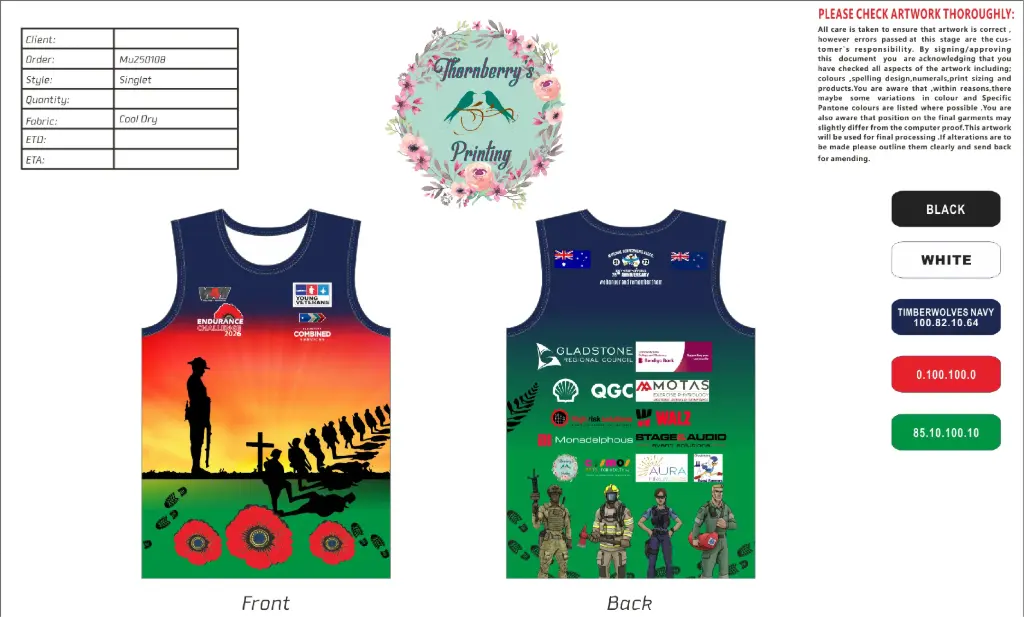 2026 Endurance Challenge - Singlet